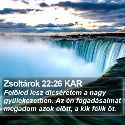 Zsoltárok 22:26 KAR Bible Verse Image