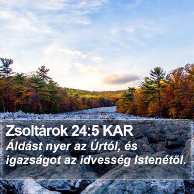 Zsoltárok 24:5 KAR Bible Verse Image