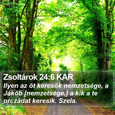 Zsoltárok 24:6 KAR Bible Verse Image
