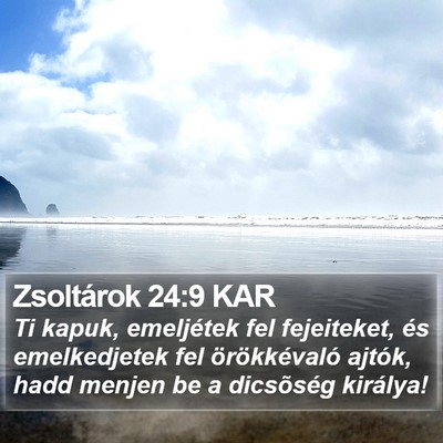 Zsoltárok 24:9 KAR Bible Verse Image