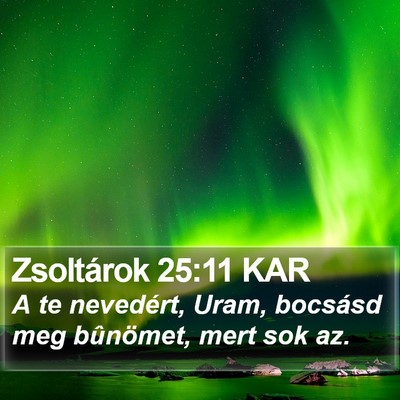 Zsoltárok 25:11 KAR Bible Verse Image