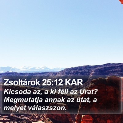 Zsoltárok 25:12 KAR Bible Verse Image