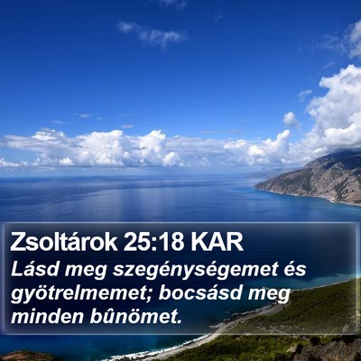 Zsoltárok 25:18 KAR Bible Verse Image