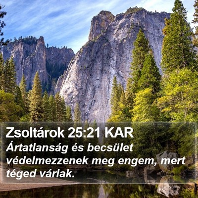 Zsoltárok 25:21 KAR Bible Verse Image