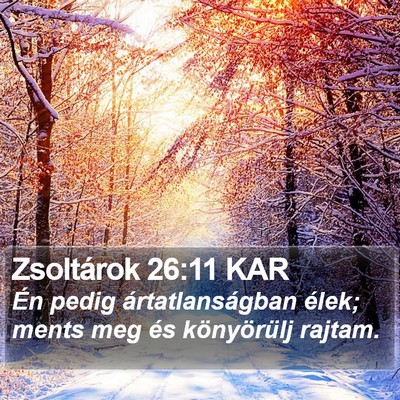 Zsoltárok 26:11 KAR Bible Verse Image