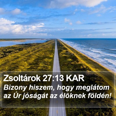Zsoltárok 27:13 KAR Bible Verse Image