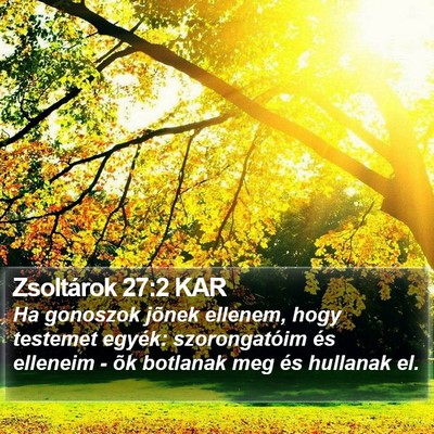 Zsoltárok 27:2 KAR Bible Verse Image