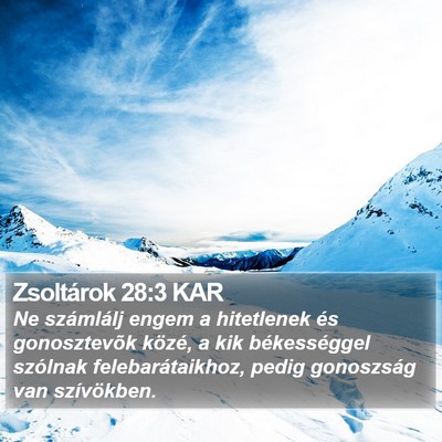 Zsoltárok 28:3 KAR Bible Verse Image