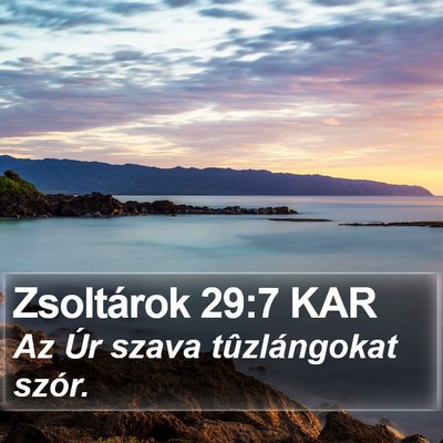 Zsoltárok 29:7 KAR Bible Verse Image