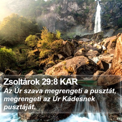 Zsoltárok 29:8 KAR Bible Verse Image