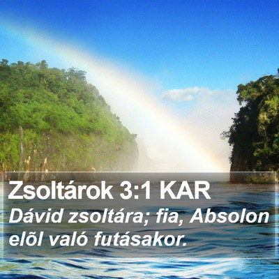 Zsoltárok 3:1 KAR Bible Verse Image