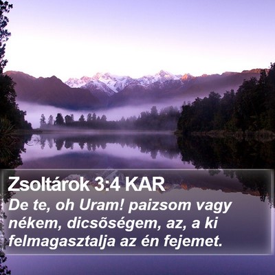 Zsoltárok 3:4 KAR Bible Verse Image