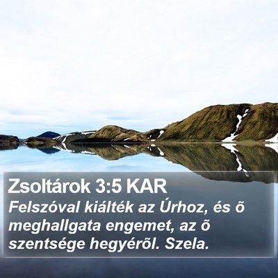 Zsoltárok 3:5 KAR Bible Verse Image