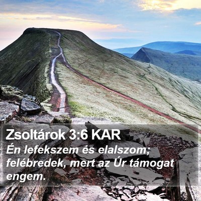 Zsoltárok 3:6 KAR Bible Verse Image