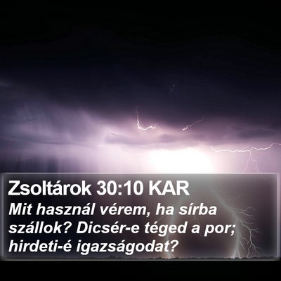 Zsoltárok 30:10 KAR Bible Verse Image