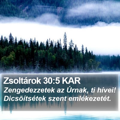 Zsoltárok 30:5 KAR Bible Verse Image