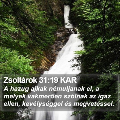 Zsoltárok 31:19 KAR Bible Verse Image