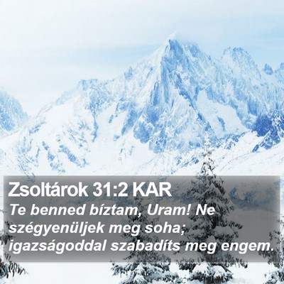Zsoltárok 31:2 KAR Bible Verse Image