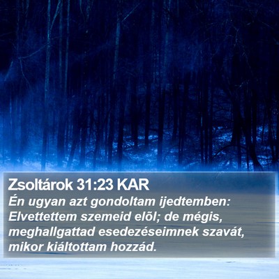 Zsoltárok 31:23 KAR Bible Verse Image