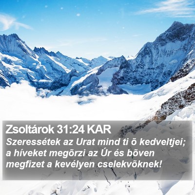 Zsoltárok 31:24 KAR Bible Verse Image