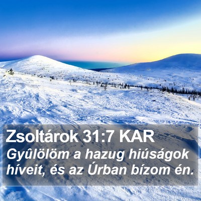 Zsoltárok 31:7 KAR Bible Verse Image