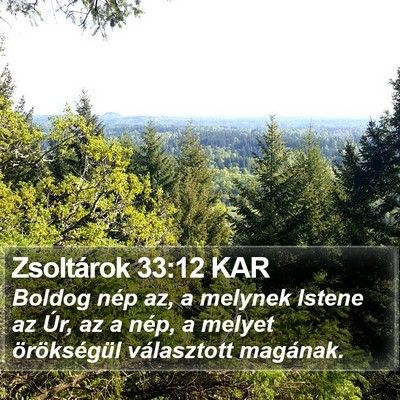 Zsoltárok 33:12 KAR Bible Verse Image