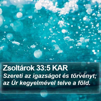 Zsoltárok 33:5 KAR Bible Verse Image