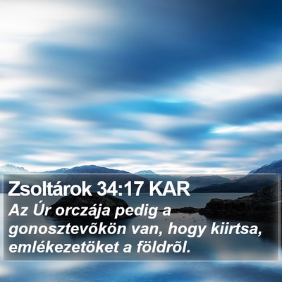 Zsoltárok 34:17 KAR Bible Verse Image