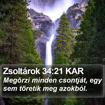 Zsoltárok 34:21 KAR Bible Verse Image