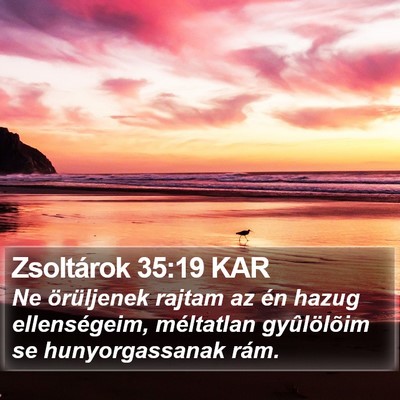 Zsoltárok 35:19 KAR Bible Verse Image