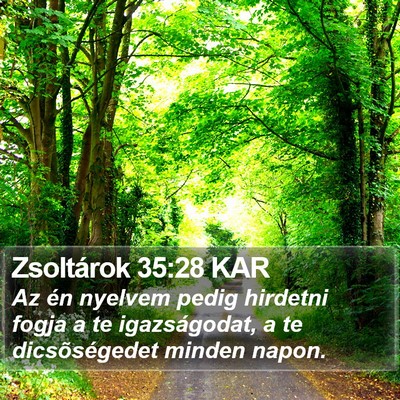 Zsoltárok 35:28 KAR Bible Verse Image