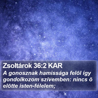 Zsoltárok 36:2 KAR Bible Verse Image