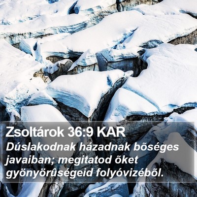 Zsoltárok 36:9 KAR Bible Verse Image