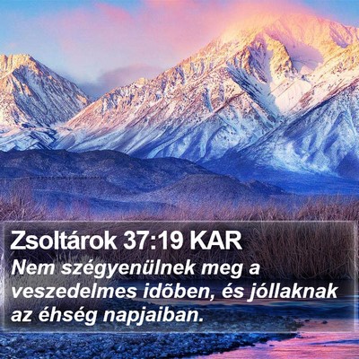 Zsoltárok 37:19 KAR Bible Verse Image