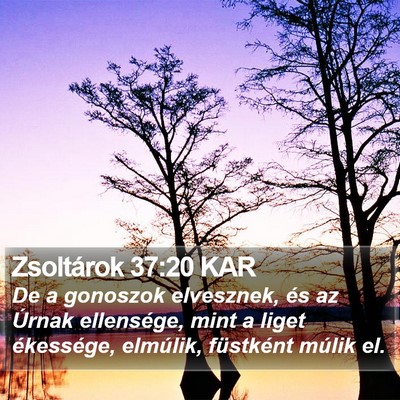 Zsoltárok 37:20 KAR Bible Verse Image