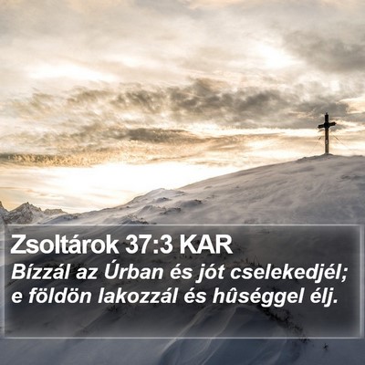 Zsoltárok 37:3 KAR Bible Verse Image