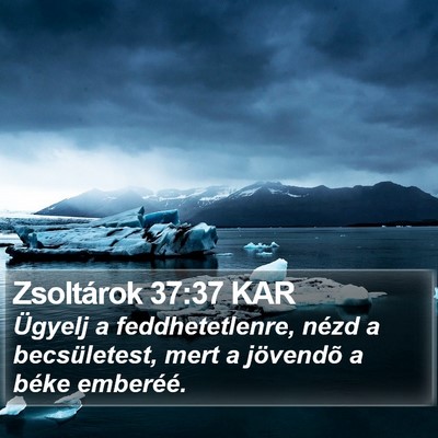 Zsoltárok 37:37 KAR Bible Verse Image
