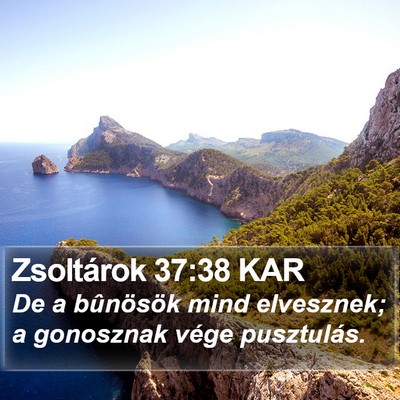 Zsoltárok 37:38 KAR Bible Verse Image