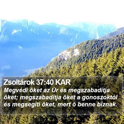Zsoltárok 37:40 KAR Bible Verse Image