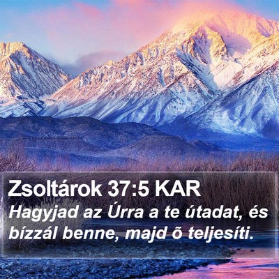 Zsoltárok 37:5 KAR Bible Verse Image