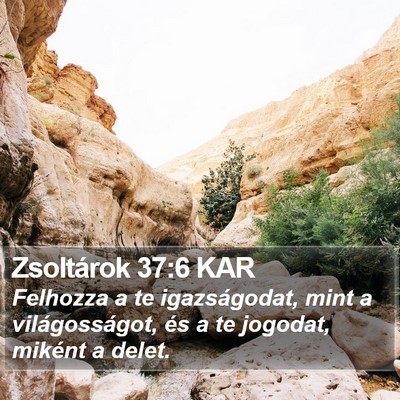 Zsoltárok 37:6 KAR Bible Verse Image