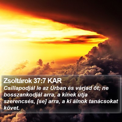 Zsoltárok 37:7 KAR Bible Verse Image