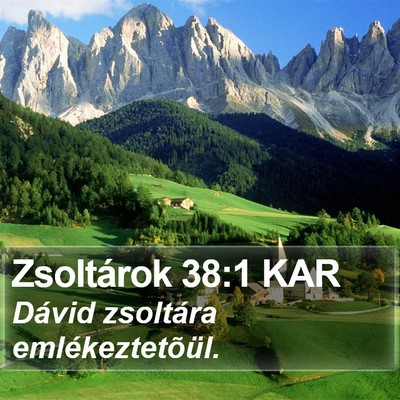 Zsoltárok 38:1 KAR Bible Verse Image
