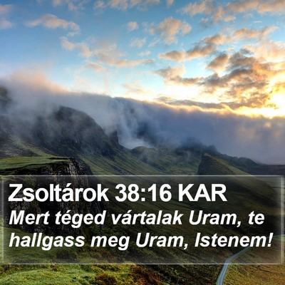 Zsoltárok 38:16 KAR Bible Verse Image