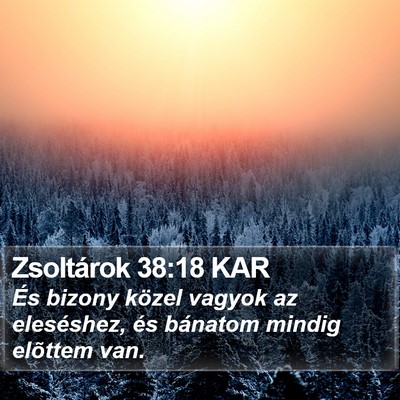 Zsoltárok 38:18 KAR Bible Verse Image