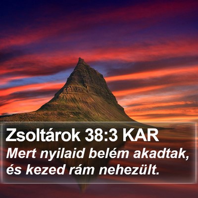 Zsoltárok 38:3 KAR Bible Verse Image