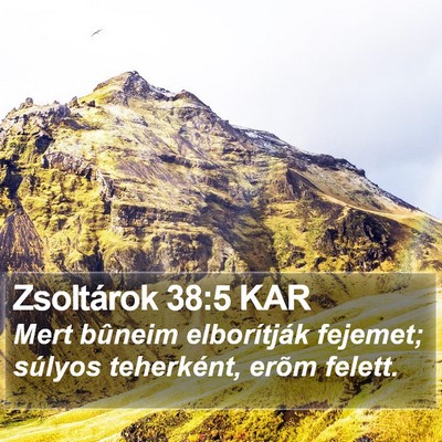 Zsoltárok 38:5 KAR Bible Verse Image