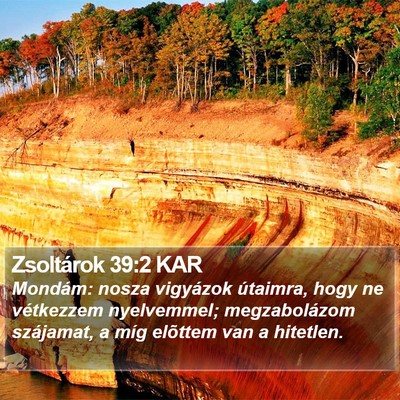 Zsoltárok 39:2 KAR Bible Verse Image