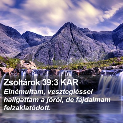 Zsoltárok 39:3 KAR Bible Verse Image