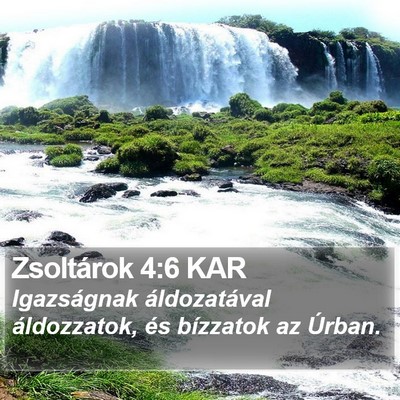 Zsoltárok 4:6 KAR Bible Verse Image